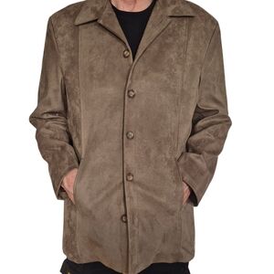 Vintage Marc Olivier Mod Faux Suede Coat Mens Size XL